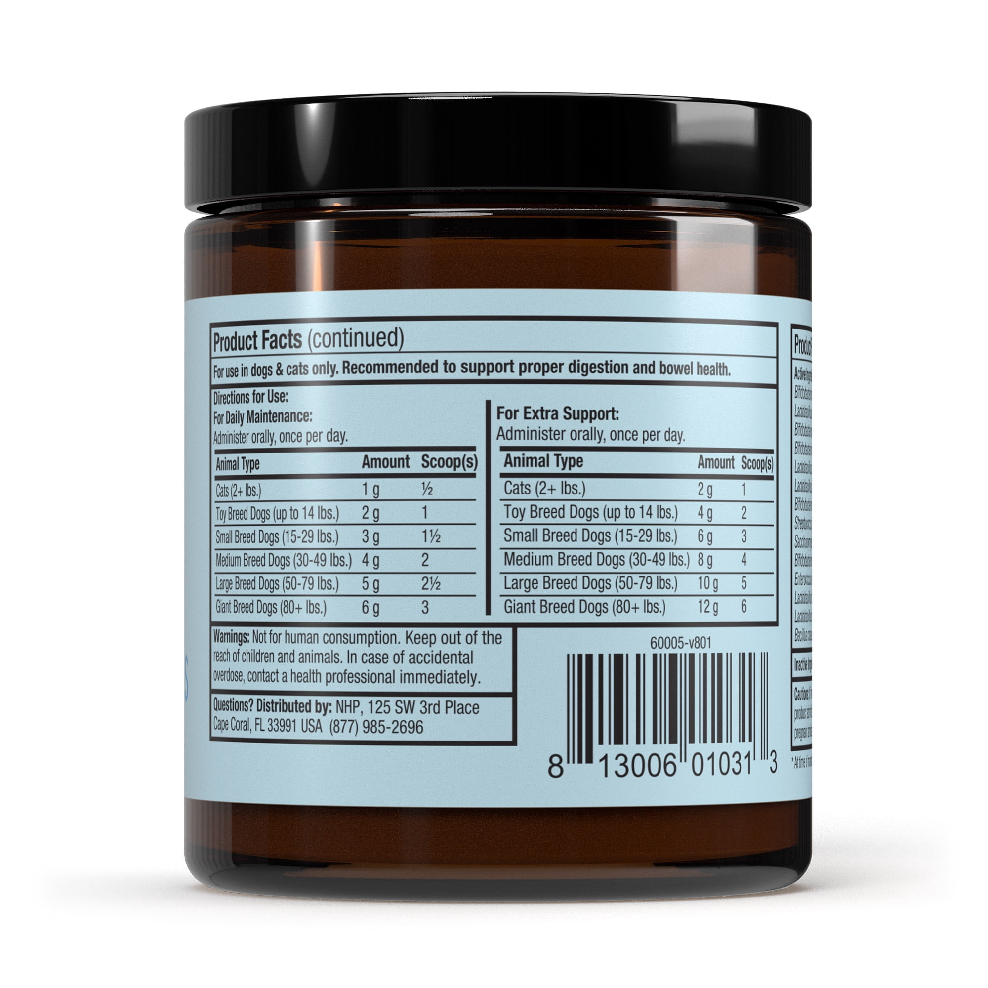 Dr. Mercola Bark & Whiskers Complete Probiotics, for Dogs and Cats, 3.17 oz (90 g), Supports Immune Function, Digestive Support, Veterinarian Formulated, Non GMO, Dr. Mercola