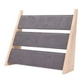 thumbnail image 3 of Segolike Necklace Display Holder Bracelet Storage Three Tier Display Shelf Rack Jewelry Organizer Stand for Showroom Showcase Counter Shop Retail Stores Gray Suede, 3 of 7