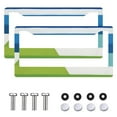 thumbnail image 2 of 2Packs License Plate Frames with blue green geometric stripe Pattern Includes Screws & Caps Full Accessories Included Size 6.3x12.2inch(16x31cm), 2 of 8