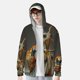 thumbnail image 2 of Fotbe Surreal Weightlifting Snail Chaqueta con Protección Solar UPF 50+ para Hombre y Mujer, Camisa con Capucha y Bolsillos-3X-Large, 2 of 7