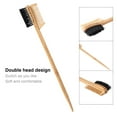 thumbnail image 5 of ACDANC 2026 New Compact, Lightweight, Ergonomic Dual Edge Comb Mini Bamboo and Wood Eyebrow Brush, Wide Application for Beauty and Personal Care for Home, Salon, Travel, 5 of 7
