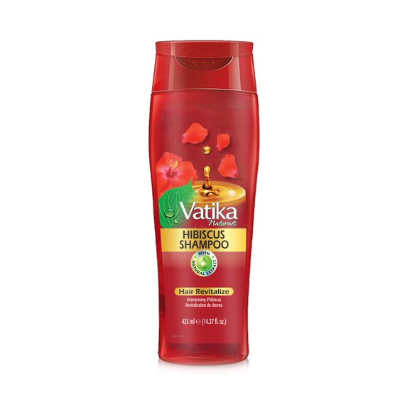 Vatika Naturals Oil Shampoo - Fortalece, nutre y repite para un cabello lujosamente revitalizado - Sin ftalatos ni aceites minerales - Extractos de hibisco 425ML