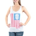 thumbnail image 3 of Marvel Comics Womens Captain America Tank Top, White, Juniors, Medium, 3 of 4