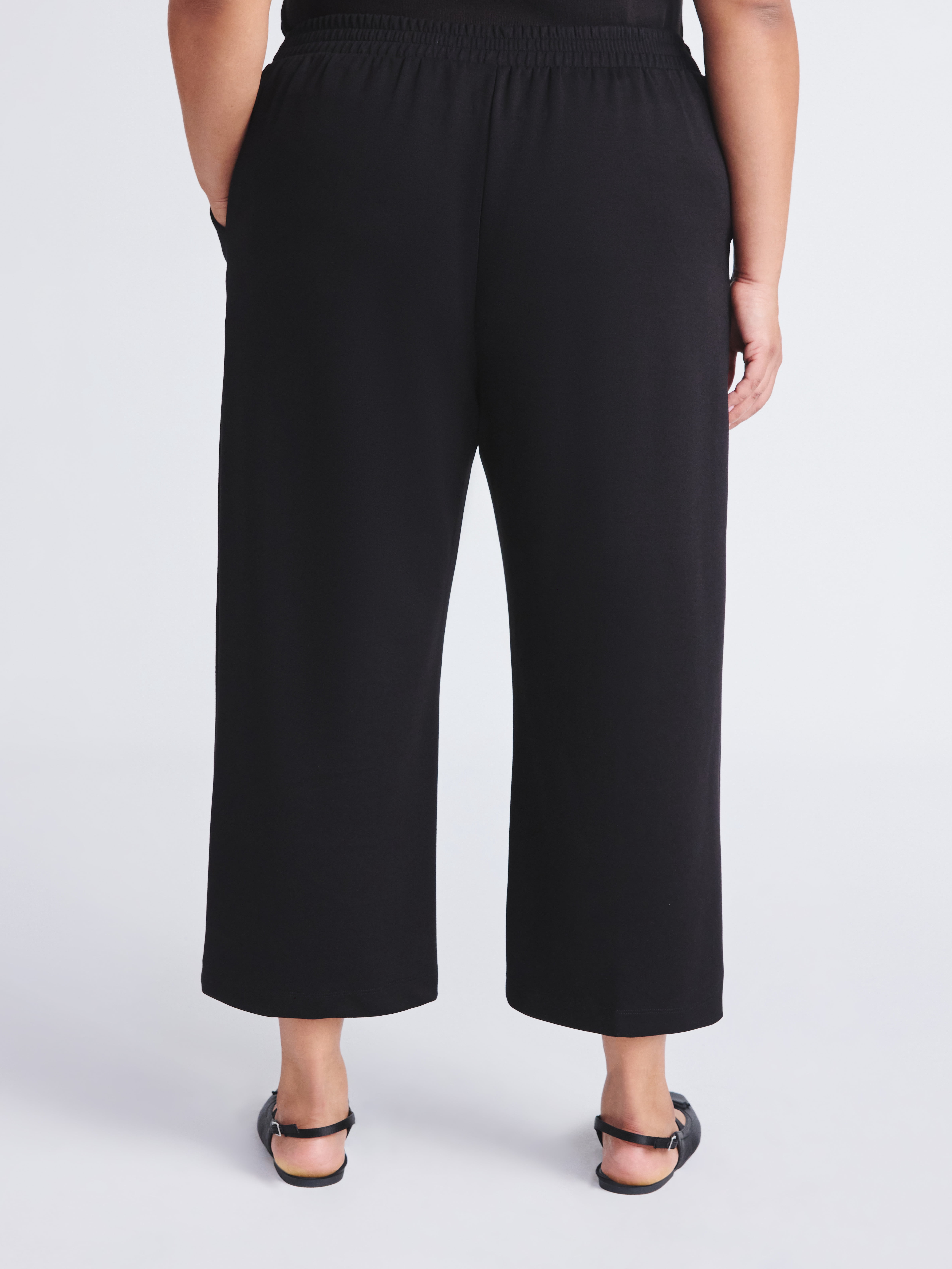 Scoop Women's and Women's Plus New Scubaknit Cropped Pants, Sizes XS-4X