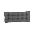 thumbnail image 2 of 51-inch by 19-inch Tufted Solid Outdoor Spun Polyester Loveseat Cushion Grey-Color, 2 of 3