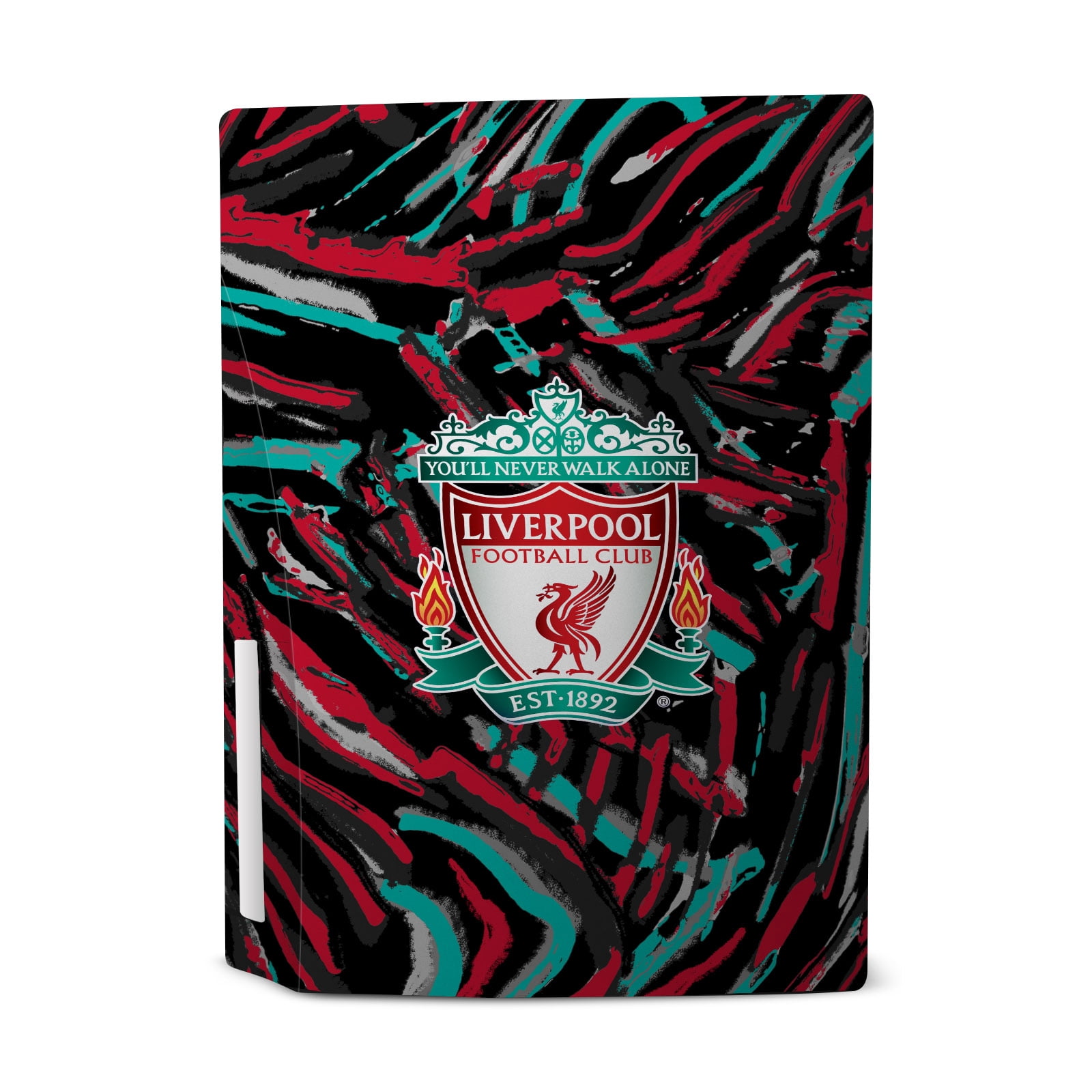Head Case Designs Officially Licensed Liverpool Football Club Art Abstract Brush Vinyl Sticker Skin Decal Cover Compatible with Sony PS5 Disc Edition Bundle