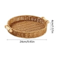 thumbnail image 3 of MTBLYS Cesta de almacenamiento redonda tejida|organizador de escritorio tejido a mano con asas|contenedor de almacenamiento multiusos para cocina|baño, 3 of 6