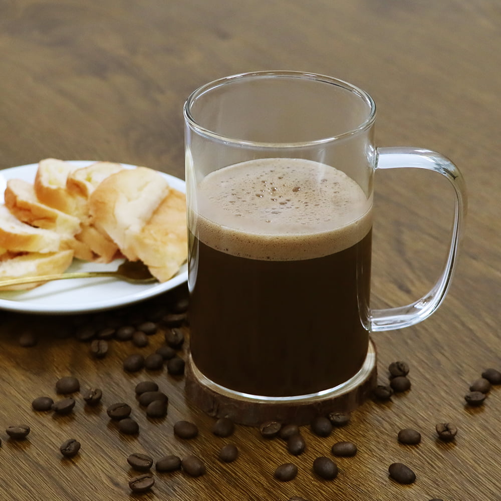 6x Luminarc Conserve Moi Clear Coffee Mug Glass Cappuccino Tea Hot
