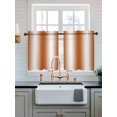 thumbnail image 2 of Orange White Ombre Tier Curtains 36 Inch Length,Sheer Curtains for Bedroom Living Room Window Farmhouse Country Minimalist Art Rod Pocket Drapes Kitchen Curtains Small Half Window 27.5"x36" 2 Panels, 2 of 6