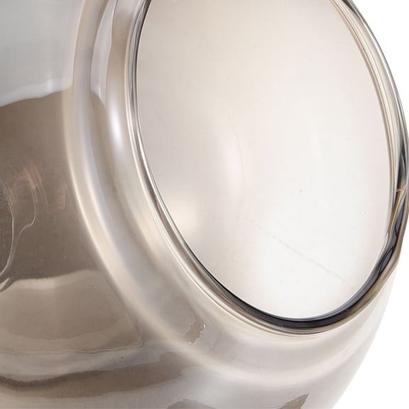 WEAVILUX Round Grey Glass Shade Replacement Light Cover for Ceiling Fans and Fixtures and Easy to Install