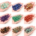 thumbnail image 2 of Cuentas de piedra natural, ojo de tigre, amatista, ágata, jaspe, cuarzo rosa, cuentas redondas sueltas para hacer joyas, pulseras DIY, 4/6/8/10 mm, 2 of 5