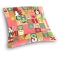 thumbnail image 3 of GZHJMY Christmas Elements Throw Pillow Cover 20 x 20 Inch, Soft Square Cushion Case for Home Couch Sofa Bedroom Car Farmhouse Decor Home Decor, 3 of 7
