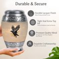 thumbnail image 3 of MUKTIVE Crow Human Urns for Ashes Adult Male - Memorial Urns for Human Ashes Large Adult - Beige Decorative Urn for Cremated Women - 10 Inch Large Urn for, 3 of 7