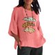 thumbnail image 4 of Camiseta holgada de manga 3/4 con cuello redondo y estampado a la moda para mujer Pompotops hfajkhk137139, 4 of 6