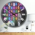 thumbnail image 2 of DesignArt Horloge Murale Grande Collection Cercles Néon pour Garçon, 2 of 2