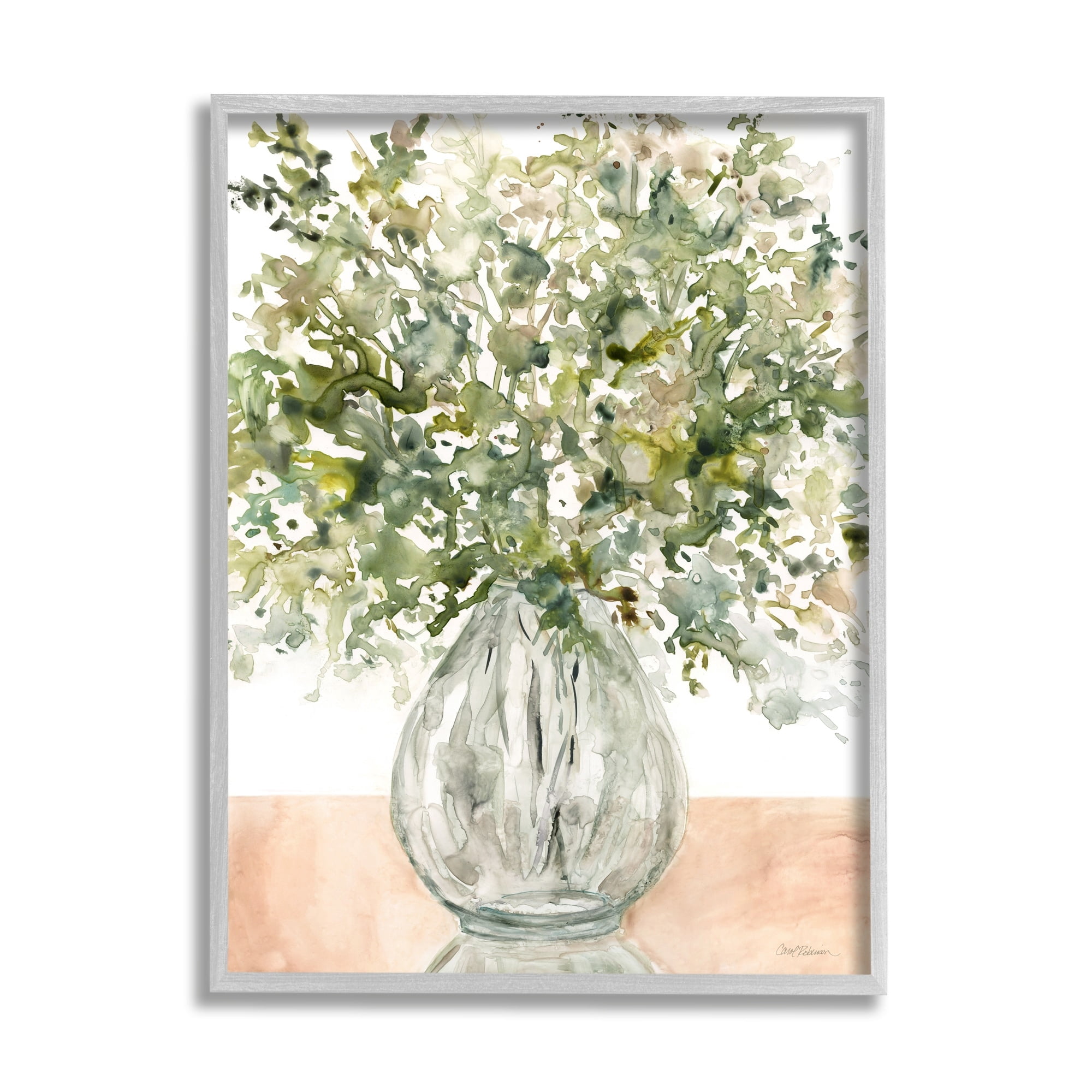 Stupell Industries Abstract Flower Petal Floral Bouquet Tabletop Painting, 11 x 14, Design by Carol Robinson