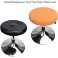 thumbnail image 2 of SHAR Round stool covers (set of 2 pieces orange), suitable for 28-40cm stools, bar and cafe, elastic round stool covers, washable and easy to maintain, soft and durable, 2 of 5