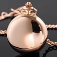 thumbnail image 2 of Minzimin Smooth Pocket Watch Alloy Steel Quartz Roman/Arabic Numerals with 37cm Chain for Father's Day Xmas Best Gifts, 2 of 7