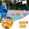 thumbnail image 1 of Candy Corn Inflatable Bowling Set with Pins for Halloween Fall Carnival Party Games and Adult Activities, 1 of 6