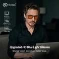 thumbnail image 2 of Gafas bloqueadoras de luz azul Goiteia, color naranja 100%, 2 of 8