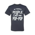 thumbnail image 2 of Wild Bobby,My Favorite People Call Me Pop-Pop Father Dad Grandpa Gift, Father's Day, Men Graphic Tees, Vintage Heather Navy, 2XL, 2 of 3