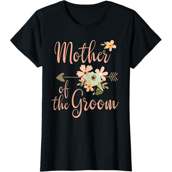Mother of the Groom - Wedding Party - Pretty Floral T-Shirt