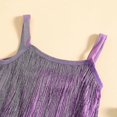 thumbnail image 3 of Toddler Kids Girl Sequin Fringe Dress Sparkling Tassel Sleeveless Dress Little Girls Dance Wear Party Latin Dress, 3 of 5