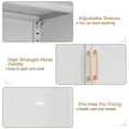 thumbnail image 5 of Metal Pantry Cabinet, 61" Tall Kitchen Storage Cabinet with Doors and Adjustable Shelves, Living Room, Dining Room (White), 5 of 8