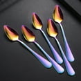 thumbnail image 3 of Coofit 5PCS Grapefruit Spoon Serrated Sturdy Stainless Steel Serving Spoon Fruit Spoon, 3 of 10
