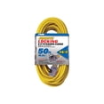 thumbnail image 2 of Prime ECPL511730 50' 14/3 SJTW Yellow Outdoor Jobsite Locking Extension Cord, 2 of 9