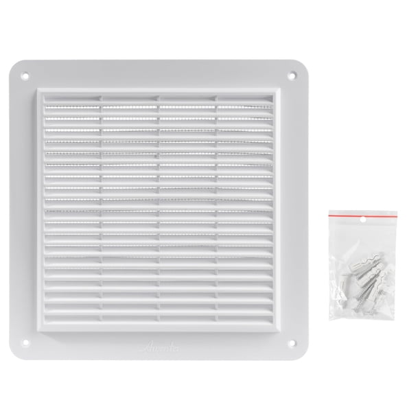 Cubierta de ventilación Air Return, sistemas de ventilación, 25,4 x 25,4 cm, ABS blanco