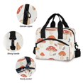 thumbnail image 5 of Lunch Bag Portable Crossbody Meal Bag Cooler Bag Insulated Lunch Bag Food Bag Handheld & Crossbody Design Cartoon Red Mushroom Seamless, 5 of 6