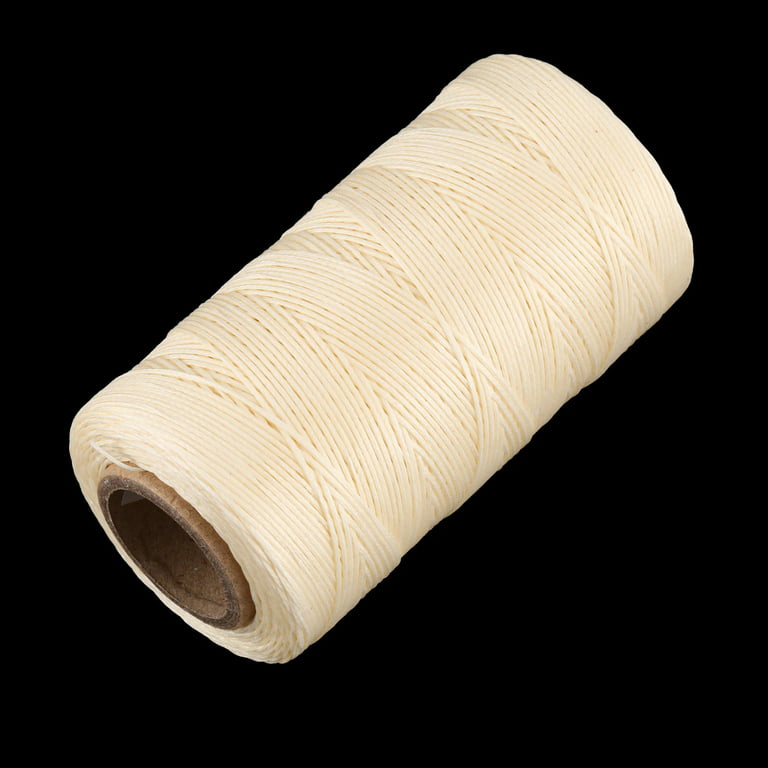 Eboot 260m 150D 1 mm Leather Sewing Waxed Thread Cord for Leather Craft DIY (Beige)