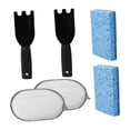 thumbnail image 4 of Juego de accesorios de esponjas para limpieza de parrillas, herramienta de limpieza eficiente de doble , almohadilla de fregado para utensilios de, 4 of 8
