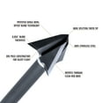 thumbnail image 2 of Ozcut Broadheads Hurricane 100gr 125gr 150gr Stainless Steel Fixed Single Bevel Broadhead 3 pack, 2 of 9