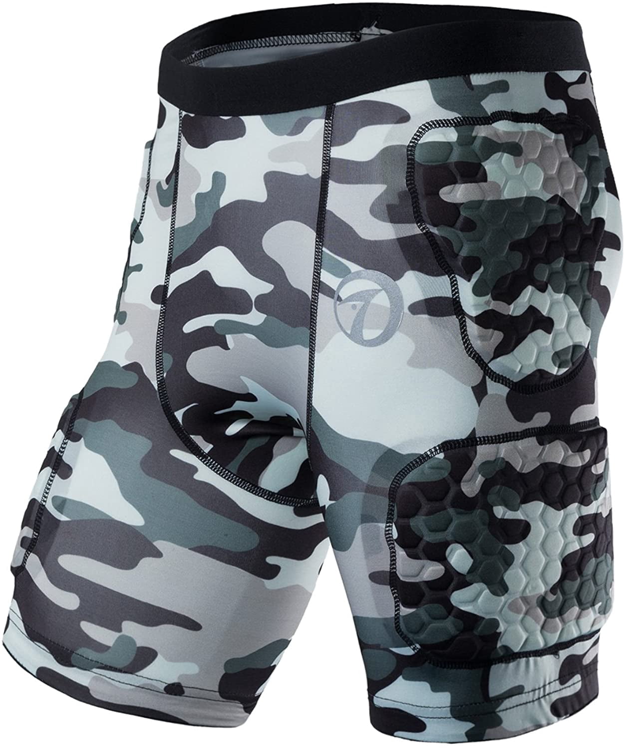 TUOY Men's Padded Compression Shorts 