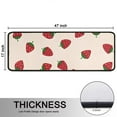 thumbnail image 5 of Kitchen Rugs Sets Of 2,Red Strawberry Plants Fruit Light Pink Pattern Anti Fatigue Kitchen Mat Rugs Non Slip Washable,Decorative Kitchen Floor Mats for Kitchen,Sink,Laundry,17"x47"+17"x47", 5 of 5