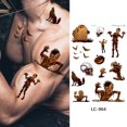 thumbnail image 1 of Etiquetas Engomadas Del Tatuaje 6 uds tatuajes falsos desechables suministro de fiesta de moda de Halloween hombres mujeres para adultos Wdftyju Libre de BPA, 1 of 3