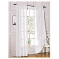 thumbnail image 2 of 2 Piece Sheer Voile Light Filtering Rod Pocket Window Curtain Panel Drape Set Available in a Variety of Sizes and Colors (54" X 54", White), 2 of 2