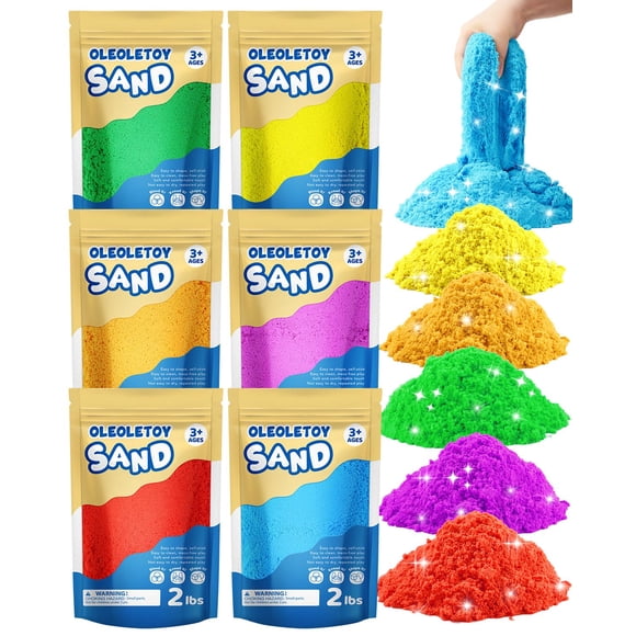 Color Sand OleOleToy, paquete grande, multicolor, 5,4 kg, niños de 3 a 8 años