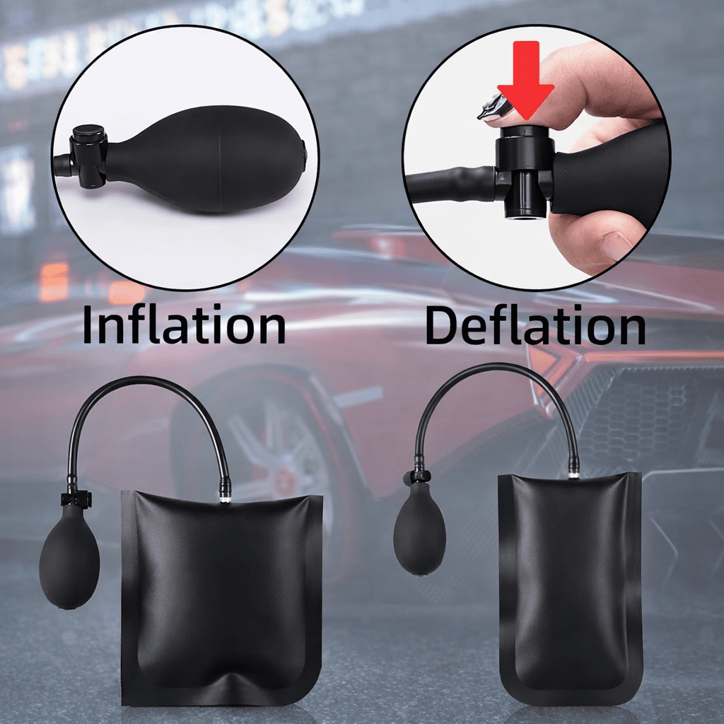 Automotive Access Tool Kit Long Reach Grabber Air Wedge Set Interior Trim Removal Tools with Carrying Bag