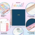 thumbnail image 5 of Blue Sky Livewell 2026 Daily and Monthly Planner Calendar, January 2026 - December 2026, 7" x 9", Flexible Laminated Cover, Heavy Duty Binding, Colorful Premium Paper, Storage Pocket, Stickers, Navy, 5 of 8