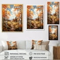 thumbnail image 4 of Designart "Birch Woods Autumn VII" Floral Floater Framed Canvas Print, 4 of 7