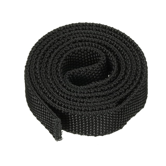 Unique Bargains 0.7' ID 3.3FT Nylon Protective Hose Sleeve, Cable Cover Sheath Protection, Black