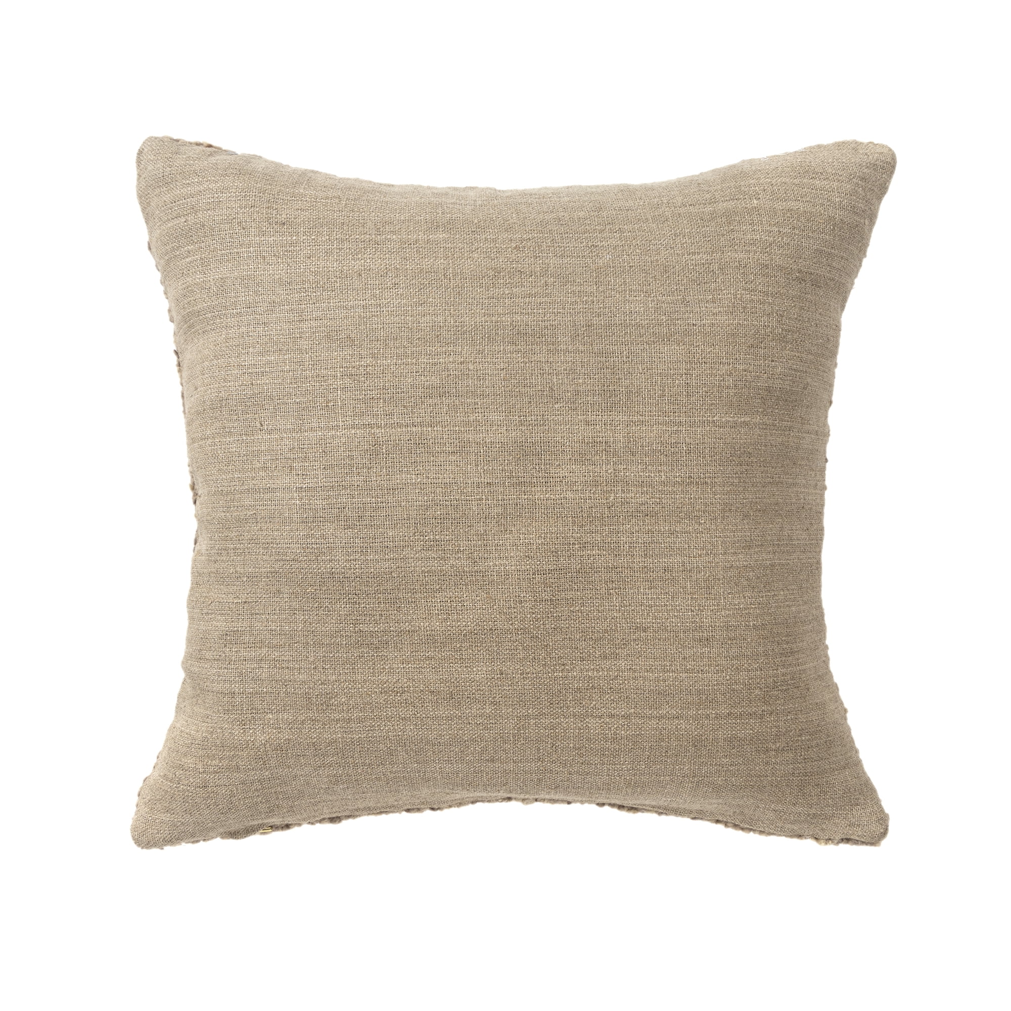 Harlow Hill Chester 24" x 24" Brown Boucle Wool Adult Decorative Throw Pillow