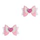 thumbnail image 1 of Qarigey Pinza para el pelo con lazo grande para niñas, alfileres brillantes con flecos, pinza para el pelo, tocados, suministros para el día de los Lazo de corazón de ala beige 2piezas Qarigey CBP466379, 1 of 5