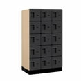 thumbnail image 3 of 12" Wide Five Tier Box Style Designer Wood Locker - 3 Wide - 5 Feet High - 21 Inches Deep - Blue, 3 of 4