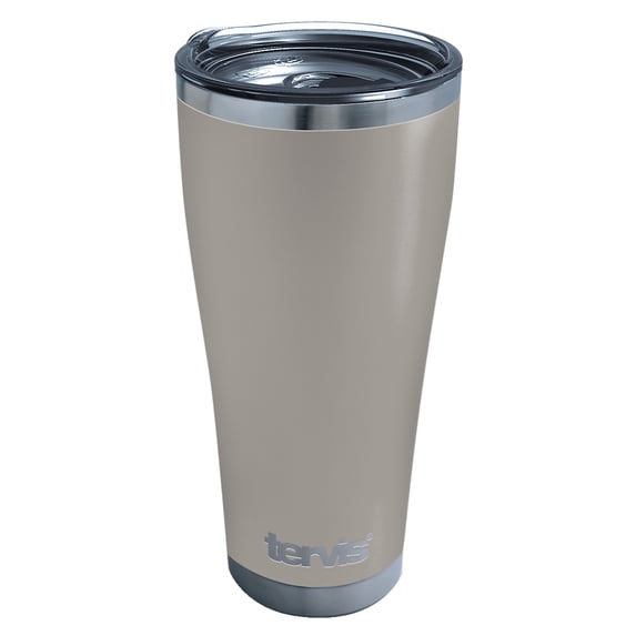 Tervis Powder Coated Stainless Steel Triple Walled Insulated Tumbler Travel Cup Keeps Drinks Cold & Hot, 30oz, River Rock