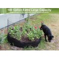 thumbnail image 3 of Paquete de 2 camas de plantación de jardín elevadas de tela de 100 galones, bolsas de cultivo de plantas redondas resistentes, contenedor de plantación no tejido transpirable, 3 of 5