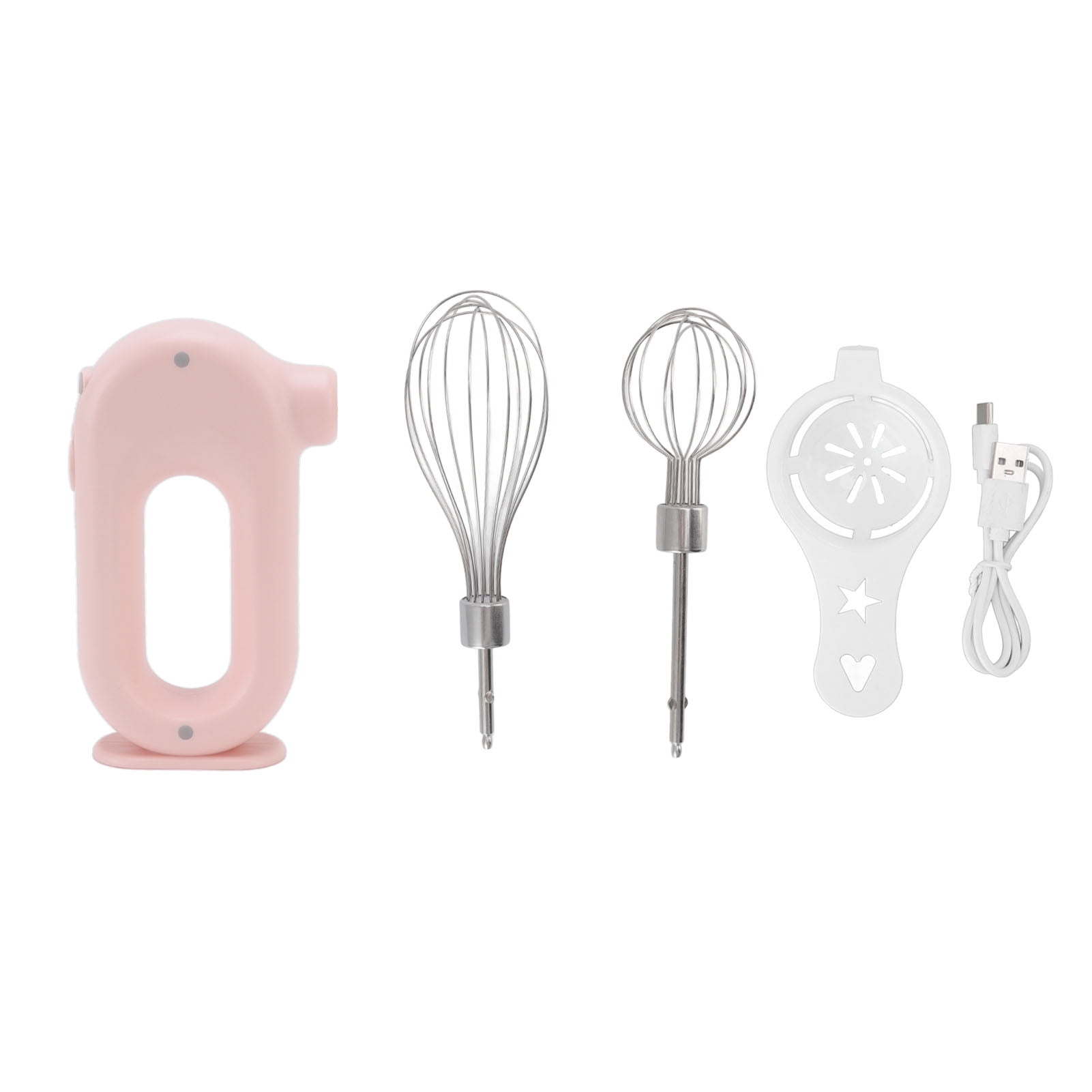 1pc Plastic Milk Frother, Modernist Pink Electric Handheld Drink